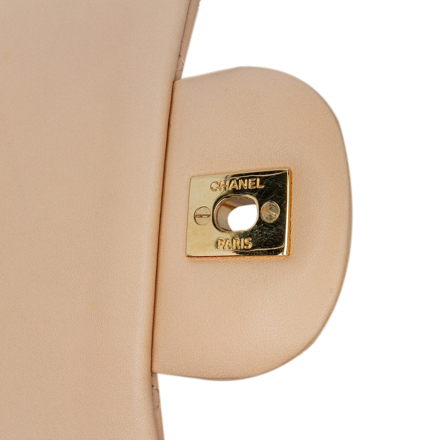 Brown Chanel Jumbo Classic Lambskin Double Flap Shoulder Bag
