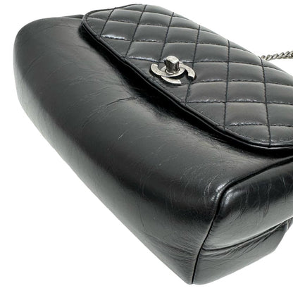 Chanel Calfskin 2WAY Shoulder Bag Black