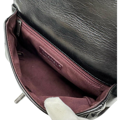 Chanel Calfskin 2WAY Shoulder Bag Black