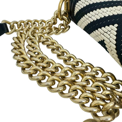 Chanel Boy V-Stitch Leather Shoulder Bag