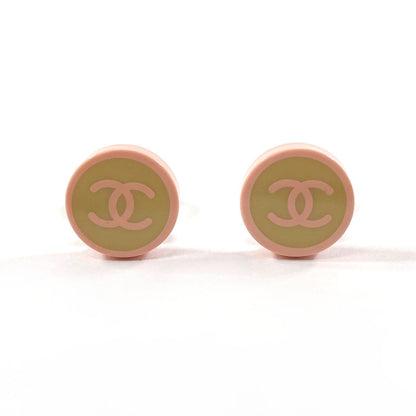 Chanel Coco Mark Plastic Earrings