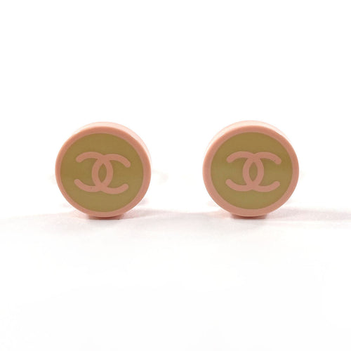 Chanel Coco Mark Plastic Earrings