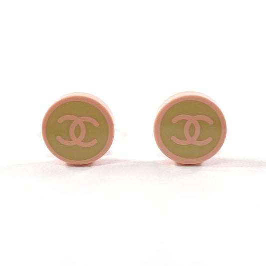 Chanel Coco Mark Plastic Earrings