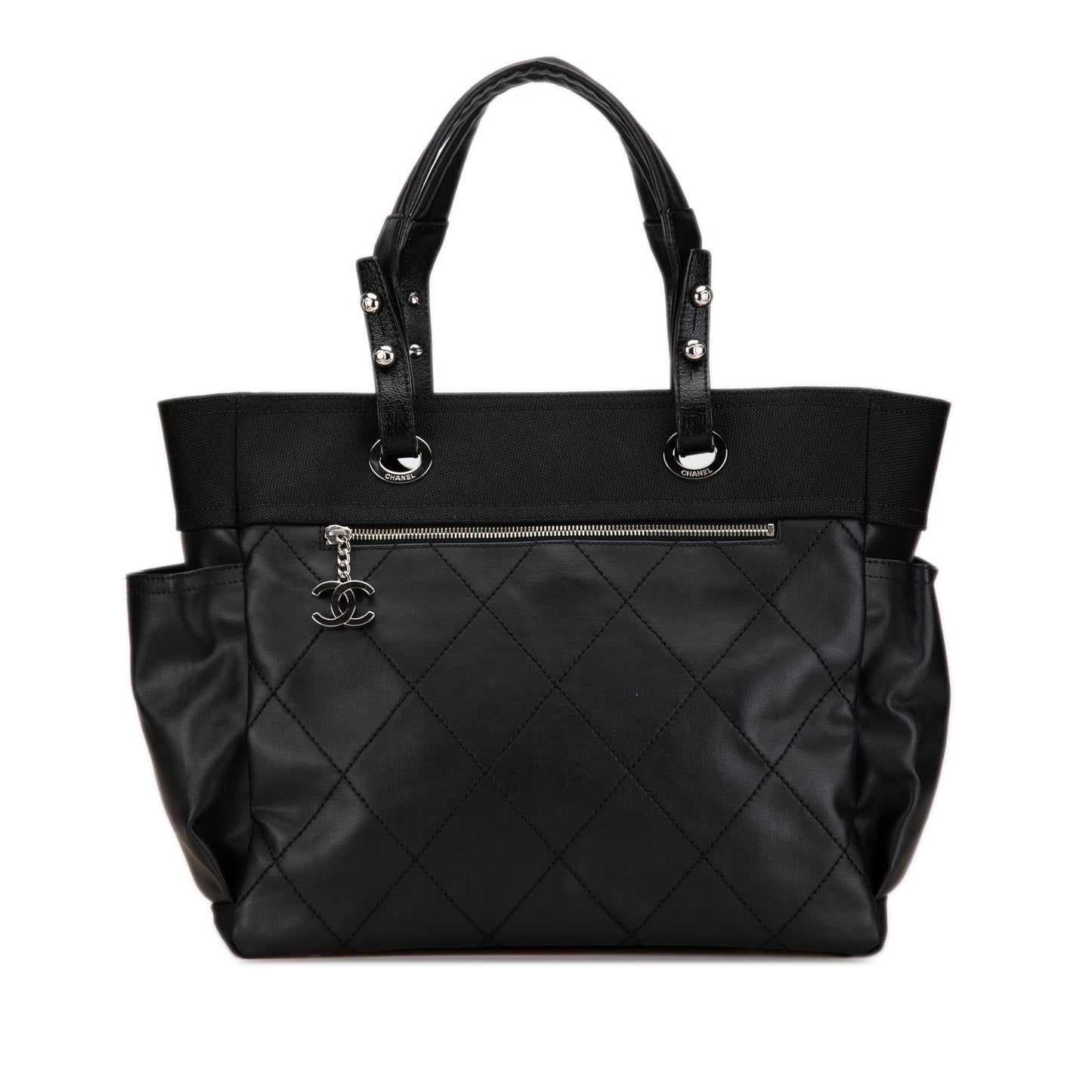 Black Chanel Large Paris Biarritz Tote
