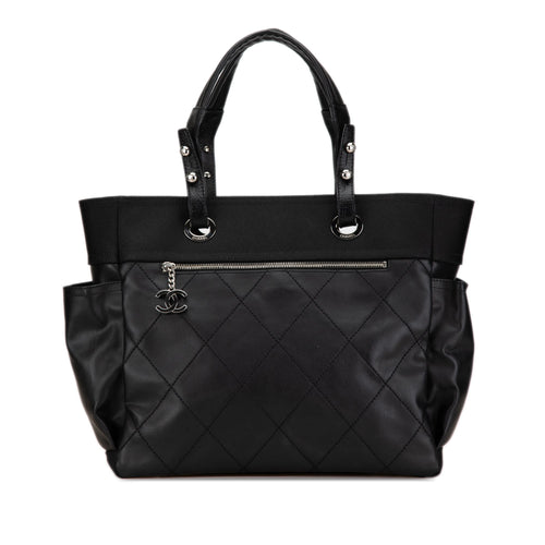 Black Chanel Large Paris Biarritz Tote