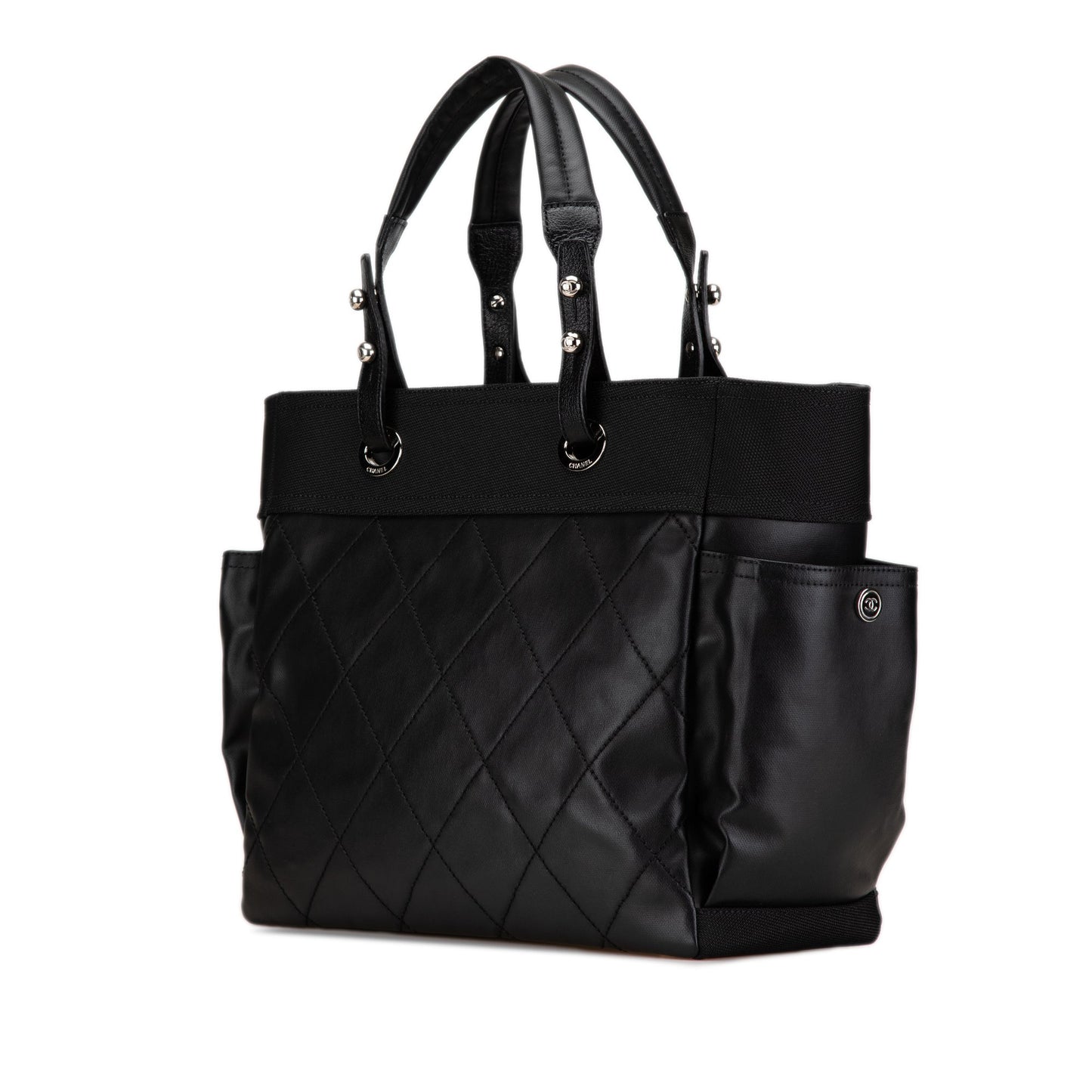 Black Chanel Large Paris Biarritz Tote