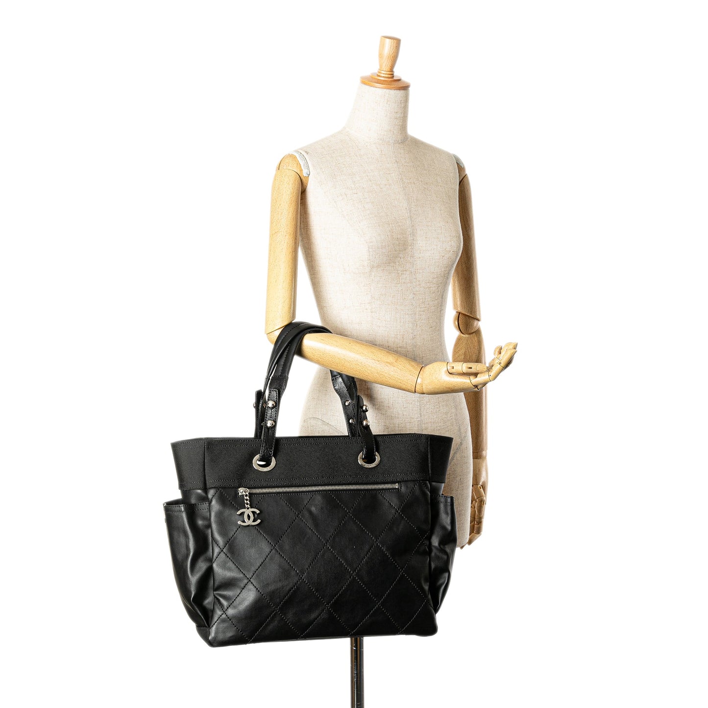 Black Chanel Large Paris Biarritz Tote