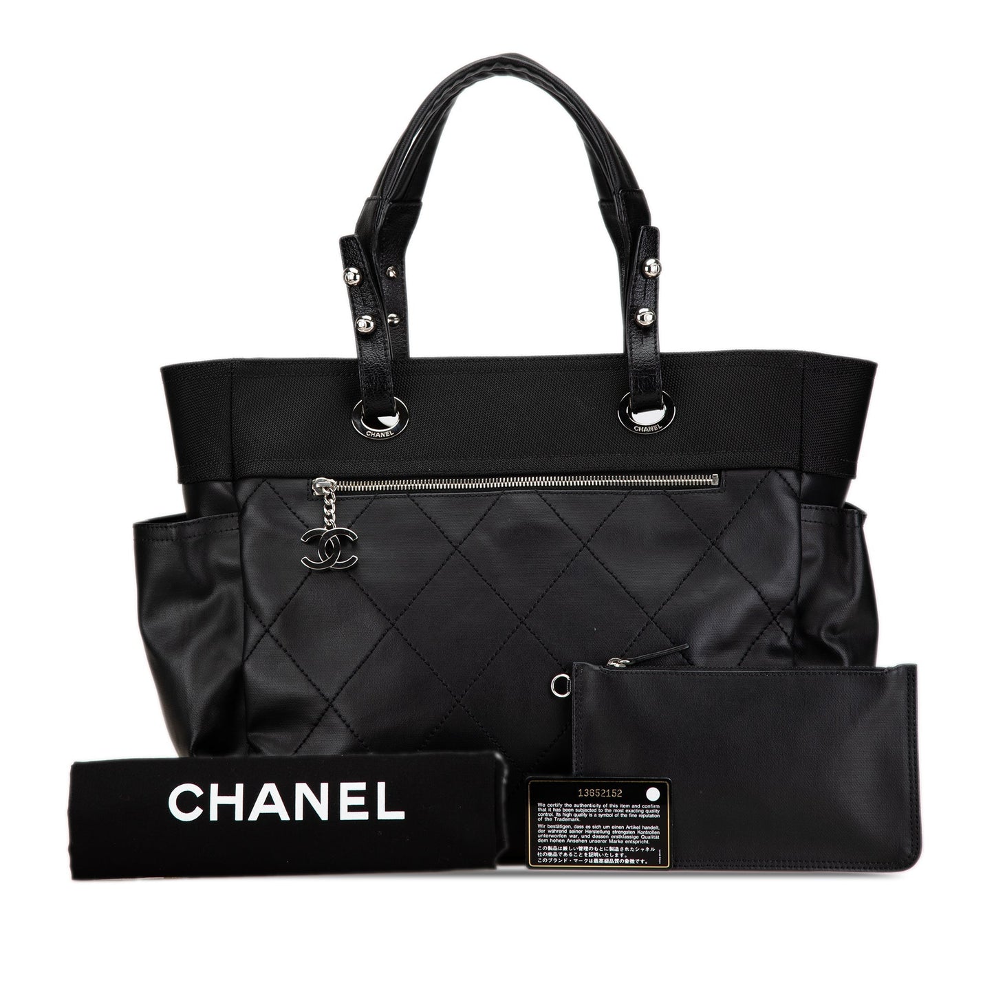 Black Chanel Large Paris Biarritz Tote