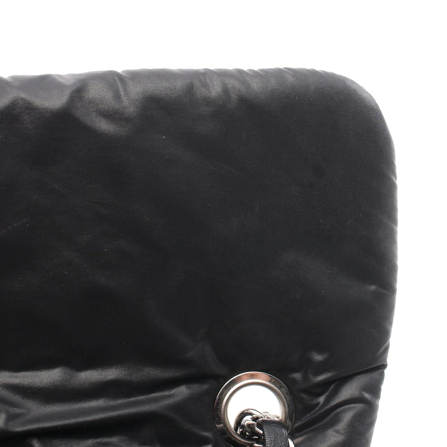 Black Chanel Paris-Byzance Nylon Tweed On Stitch Bubble Accordion Flap Shoulder Bag