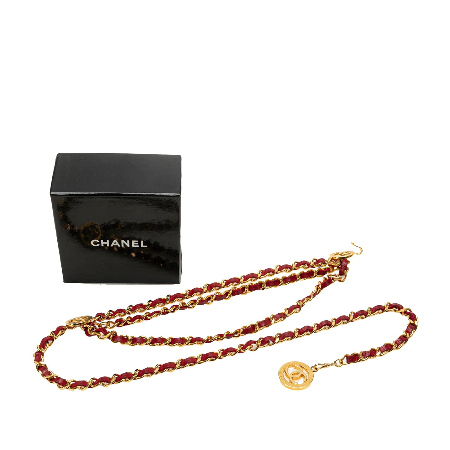 Gold Chanel Gold Plated CC Chain Link Belt