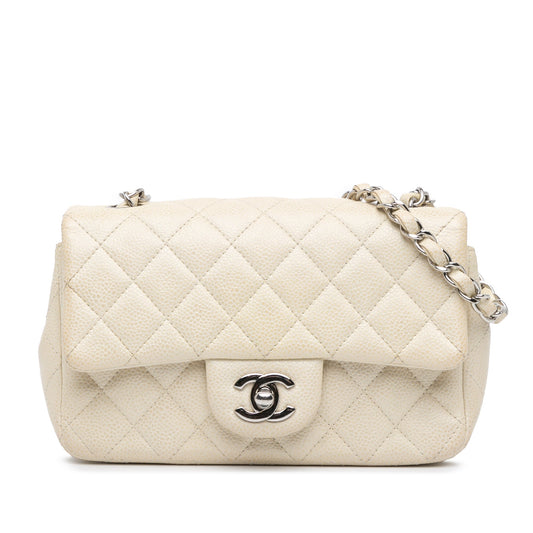 Chanel Sac Mini Rectangular Classic Caviar Single Flap
