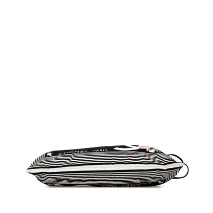 Black Chanel Paris-Venice Canvas Bon Bon Tote