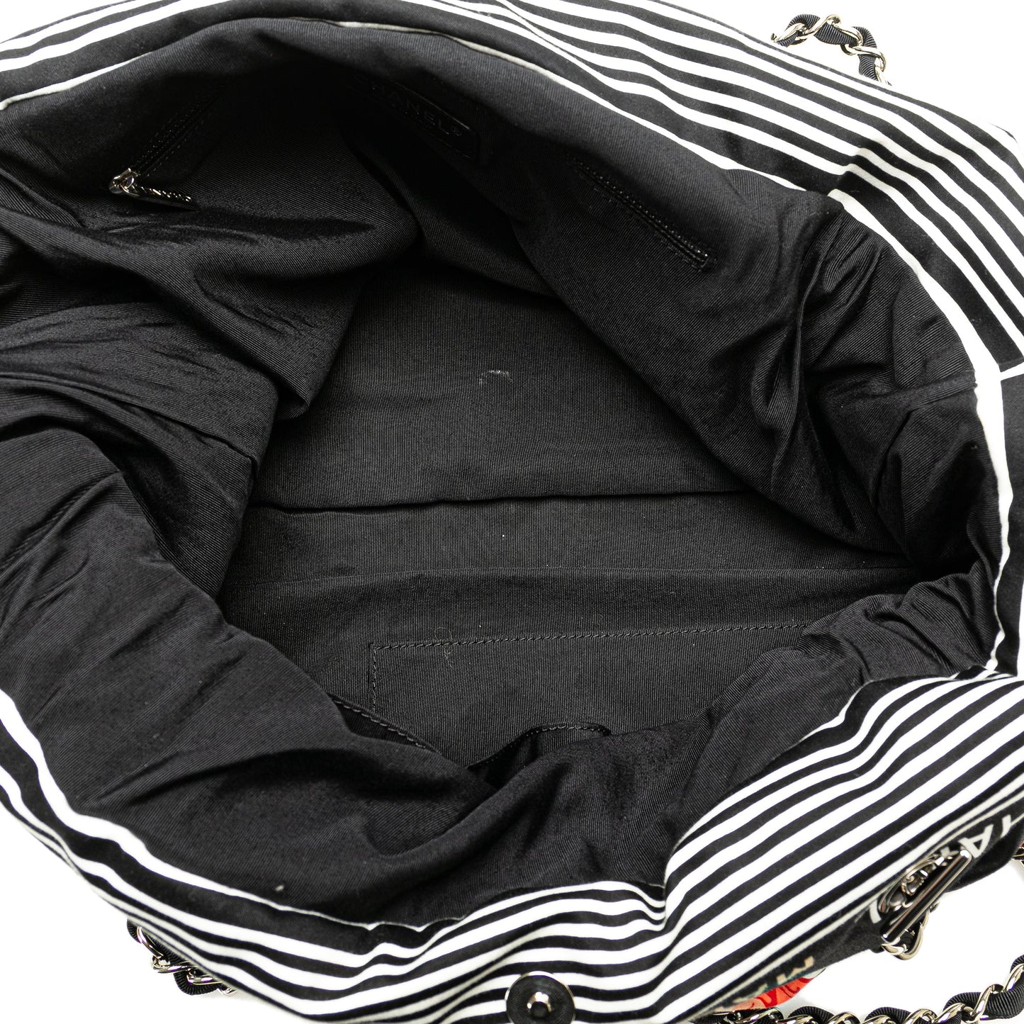 Black Chanel Paris-Venice Canvas Bon Bon Tote