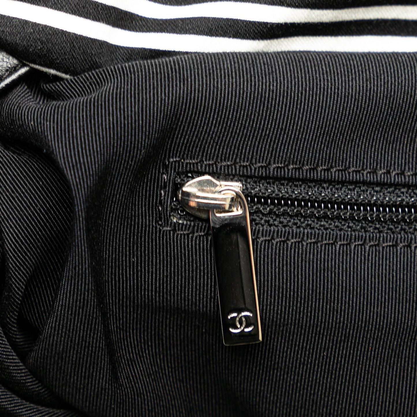 Black Chanel Paris-Venice Canvas Bon Bon Tote