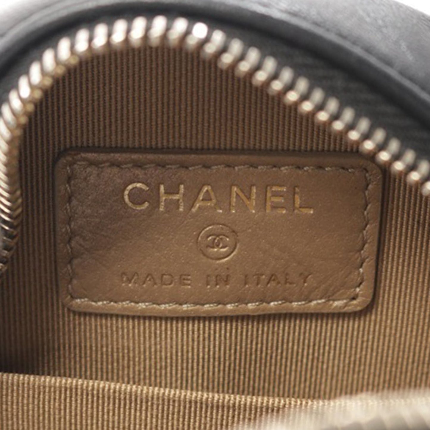 Black Chanel Lambskin Pearl Round Clutch On Chain Crossbody Bag