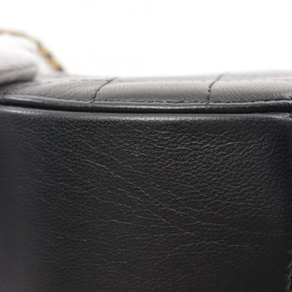 Black Chanel Lambskin Pearl Round Clutch On Chain Crossbody Bag