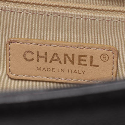 Black Chanel Medium Quilted Calfskin Label Click Flap Satchel
