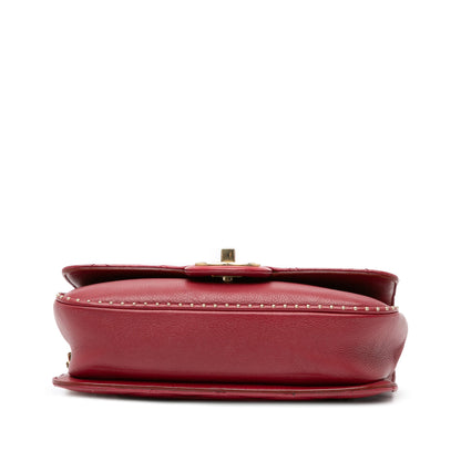 Chanel Sac Small Quilted Caviar Studded Chain Handle Flap