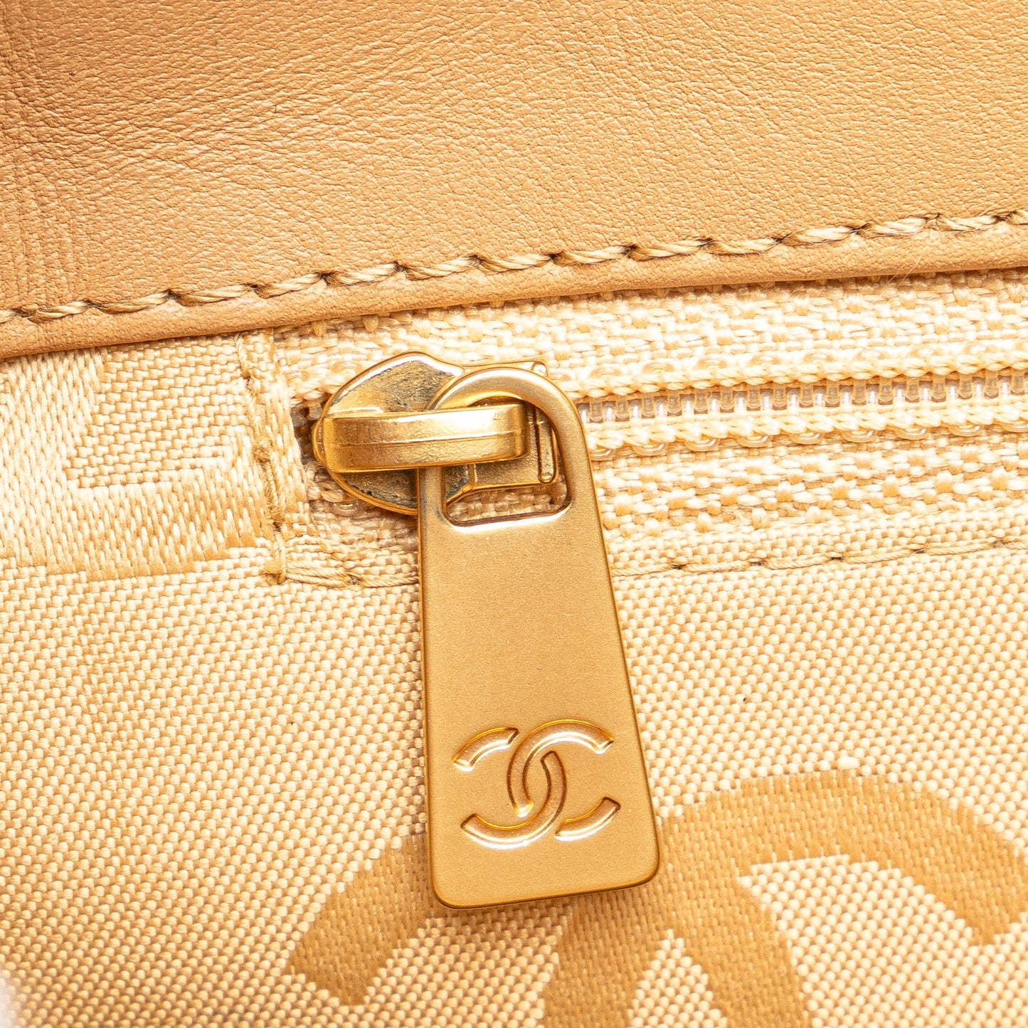 Brown Chanel CC Wild Stitch Calfskin Handbag