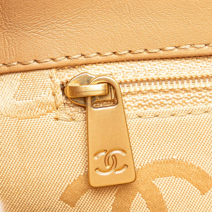 Brown Chanel CC Wild Stitch Calfskin Handbag