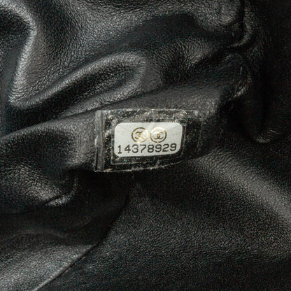 Black Chanel Classic Patent East West Single Flap Shoulder Bag