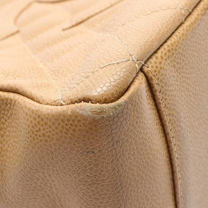 Brown Chanel Caviar Grand Shopping Tote
