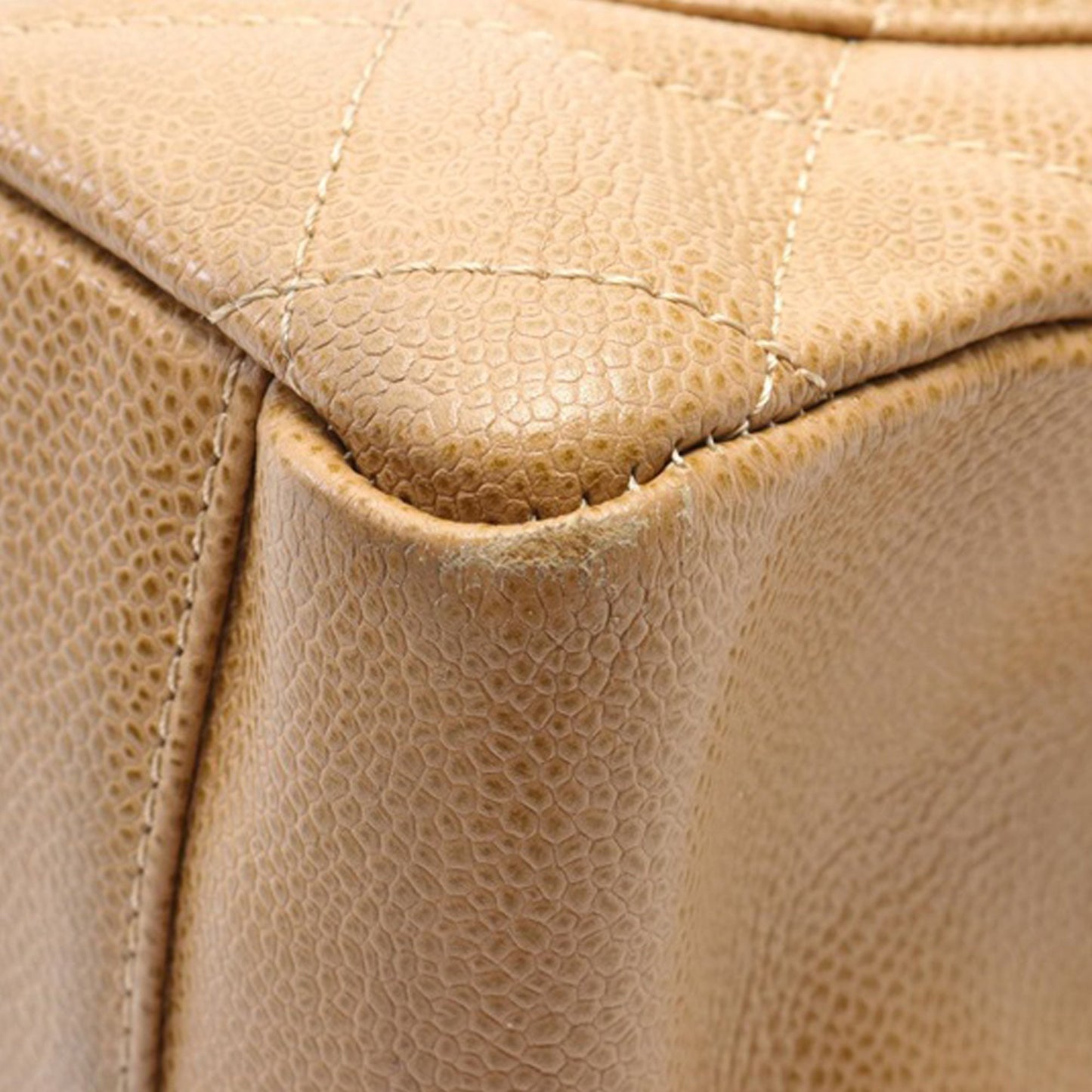 Brown Chanel Caviar Grand Shopping Tote