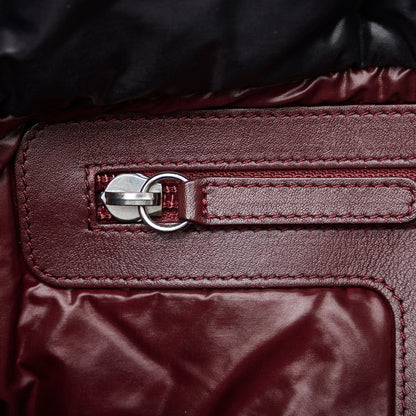 Chanel Coco Black Quilted Nylon Silver
