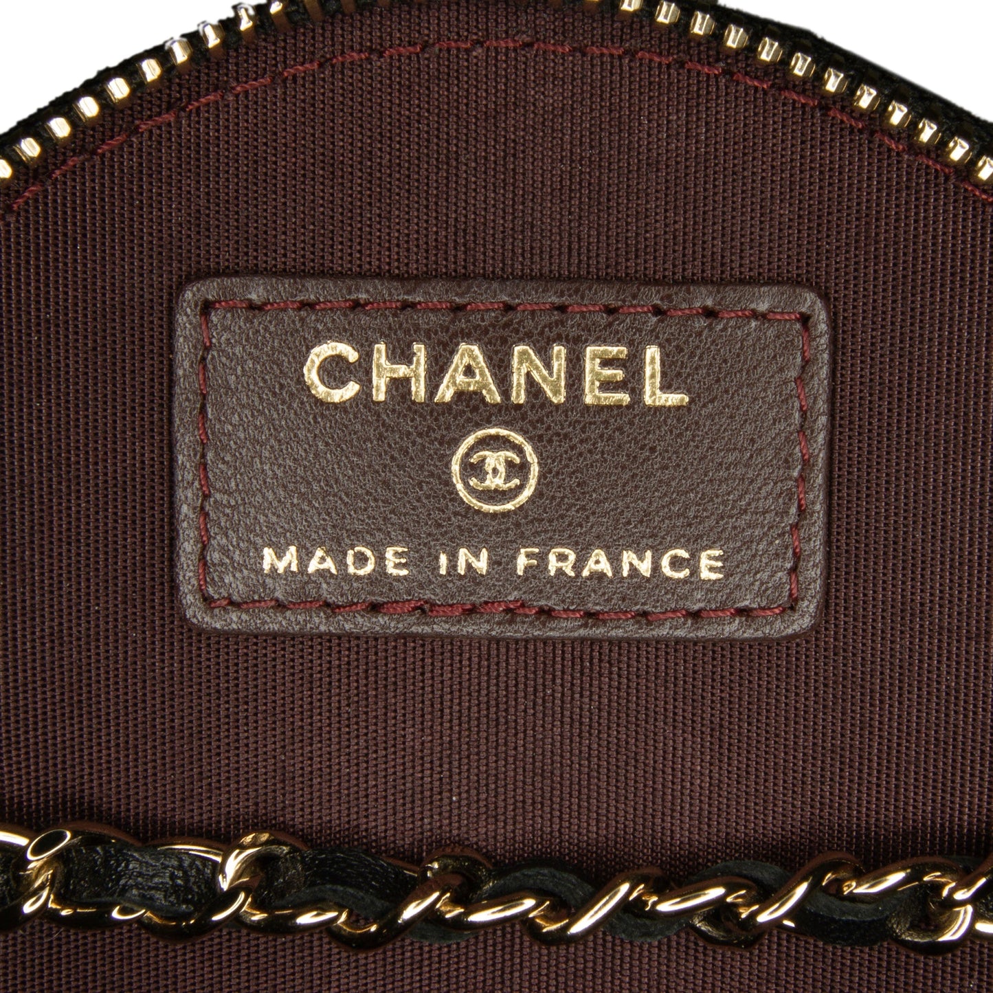 Black Chanel CC Round Vanity Bag