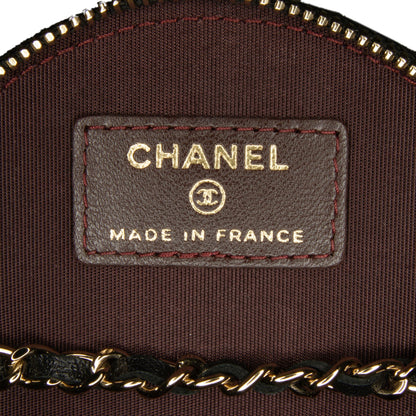 Black Chanel CC Round Vanity Bag