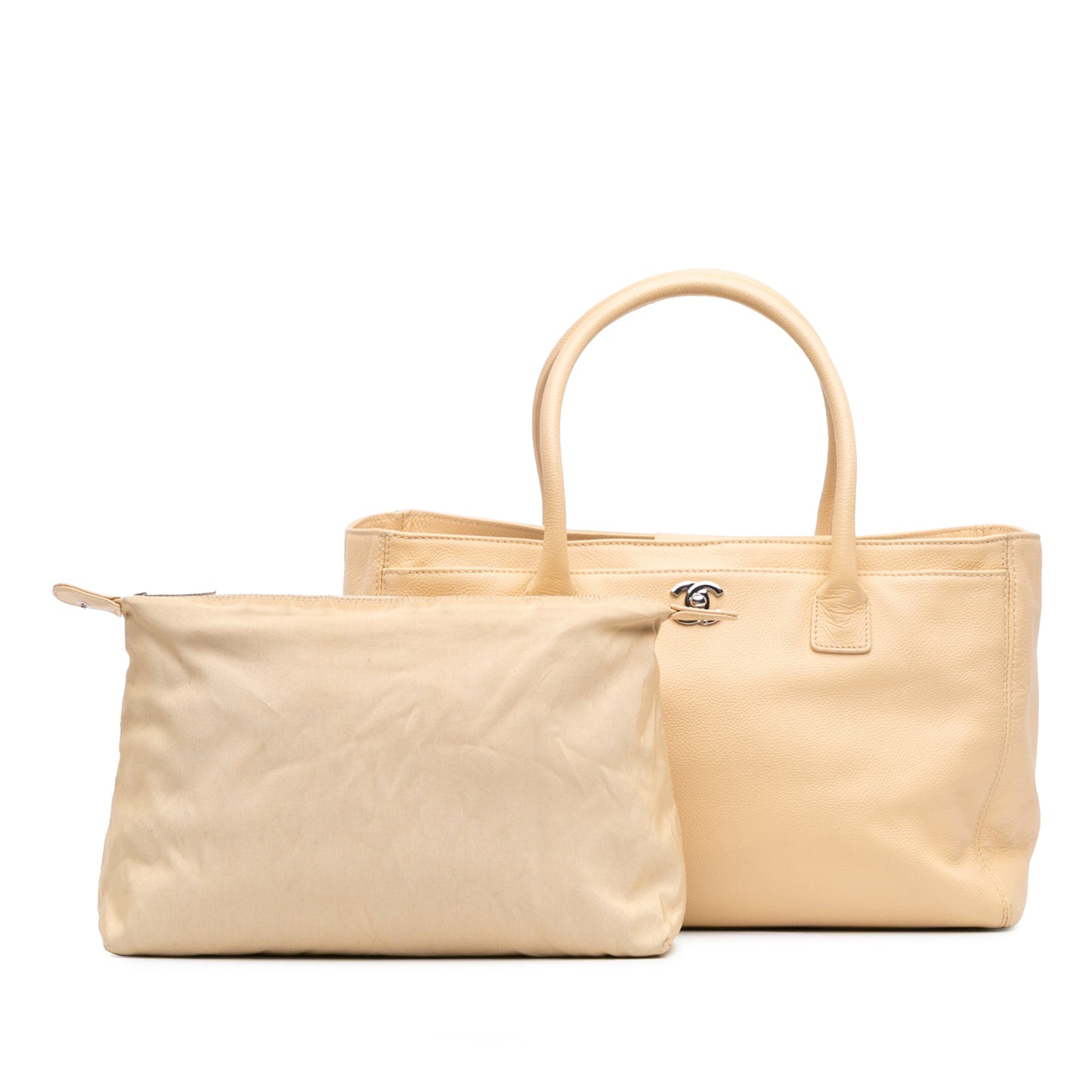 Brown Chanel Medium Executive Cerf Tote Satchel