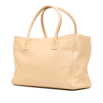 Brown Chanel Medium Executive Cerf Tote Satchel