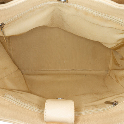 Brown Chanel Medium Executive Cerf Tote Satchel