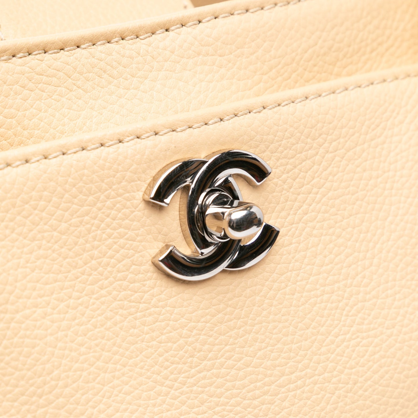 Brown Chanel Medium Executive Cerf Tote Satchel