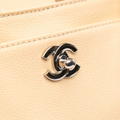Brown Chanel Medium Executive Cerf Tote Satchel