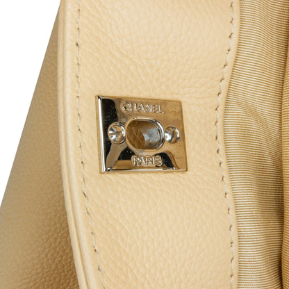 Brown Chanel Medium Executive Cerf Tote Satchel