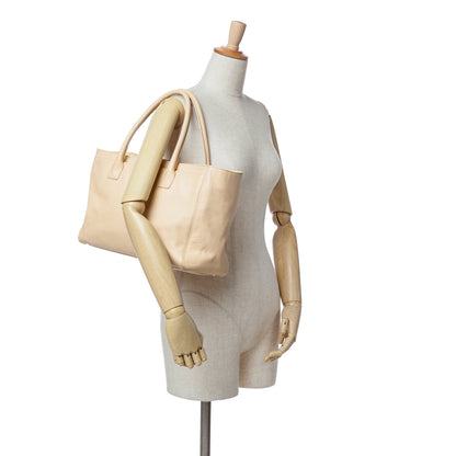 Brown Chanel Medium Executive Cerf Tote Satchel