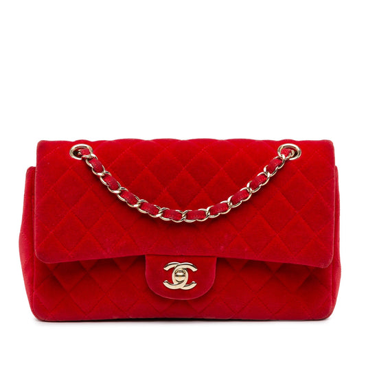 Chanel Sac Medium Classic Velvet Double Flap
