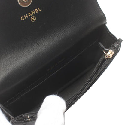 Black Chanel Quilted Calfskin Maxi Pearls Clutch With Chain Crossbody Bag