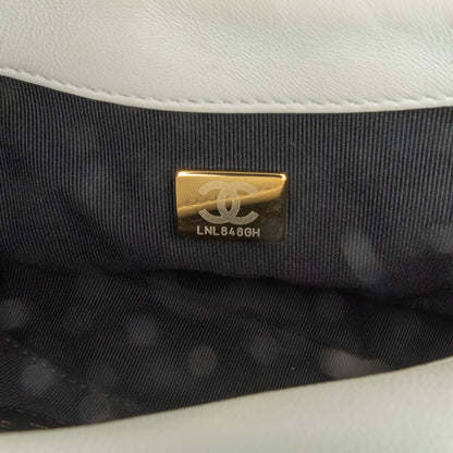 Chanel Sac Mini Quilted Lambskin Lacquered Chain Flap