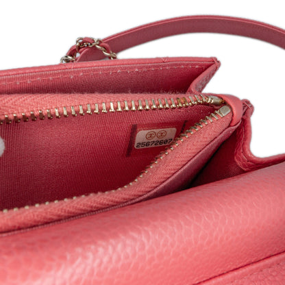 Chanel Sac Quilted Caviar Golden Class Wallet On Chain