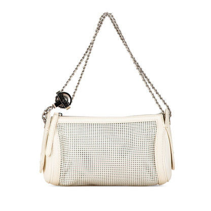 Chanel Sac Caviar Perforated Pulley Shoulder Bag