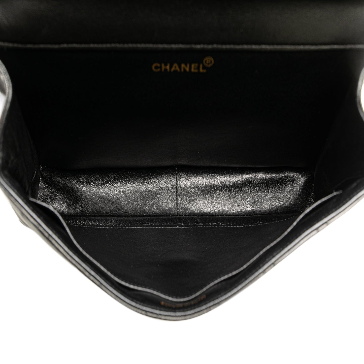 Black Chanel Jumbo Lambskin Double Sided Flap Shoulder Bag