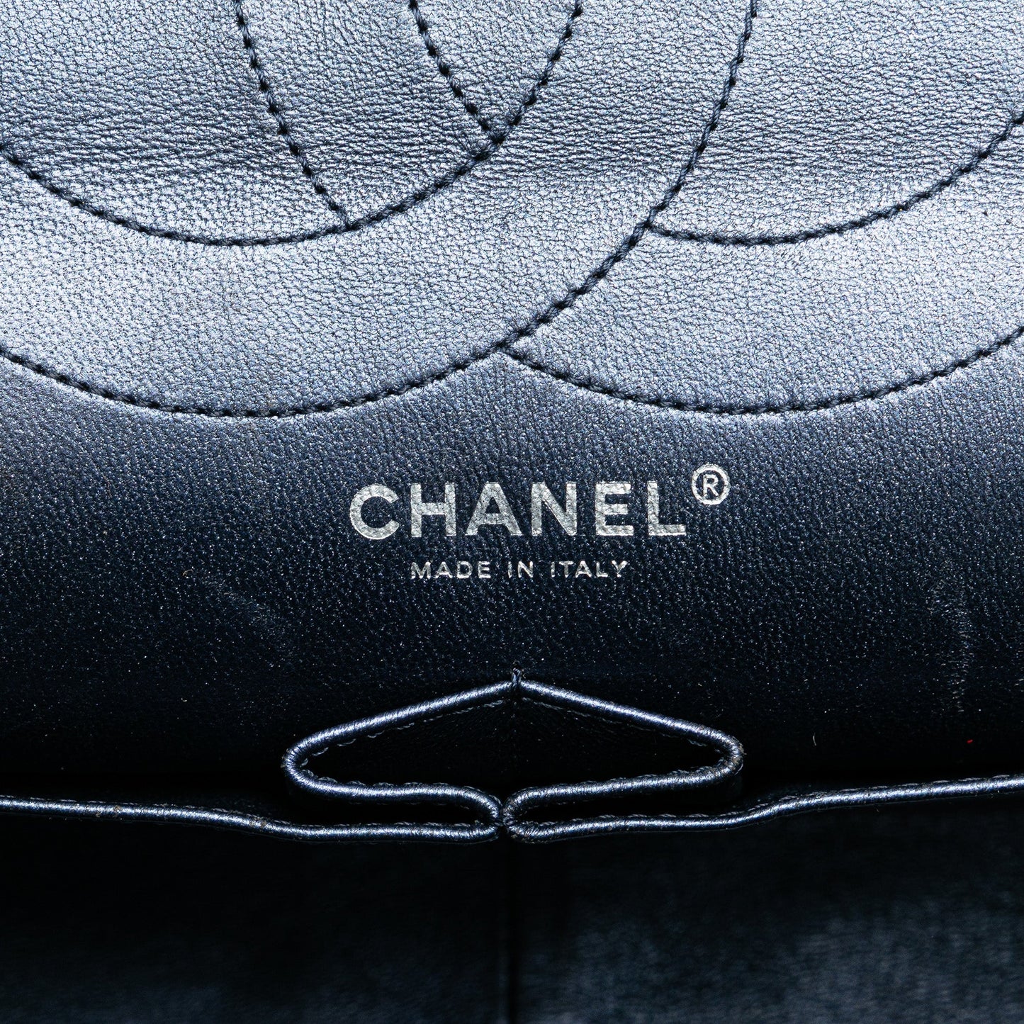Blue Chanel Reissue 2.55 Aged Metallic Calfskin Flap 226 Shoulder Bag