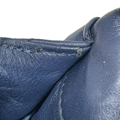 Blue Chanel CC Quilted Lambskin Double Flap Shoulder Bag