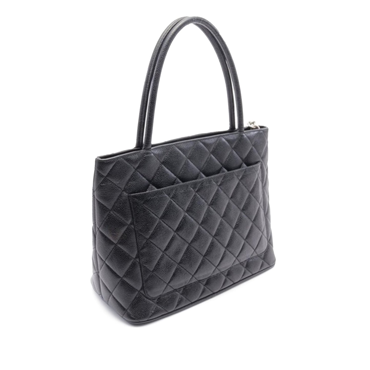 Black Chanel Caviar Medallion Tote