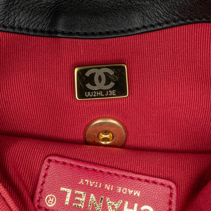 Black Chanel Small Quilted Calfskin Framing Chain Flap Crossbody Bag