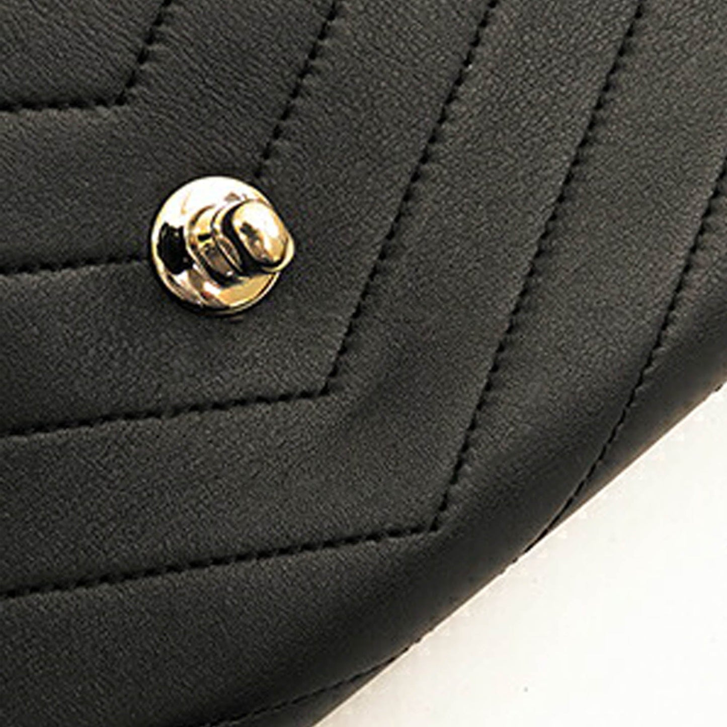 Black Chanel Medium Lambskin Coco Chevron Envelope Flap Satchel
