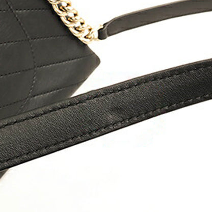 Black Chanel Medium Lambskin Coco Chevron Envelope Flap Satchel