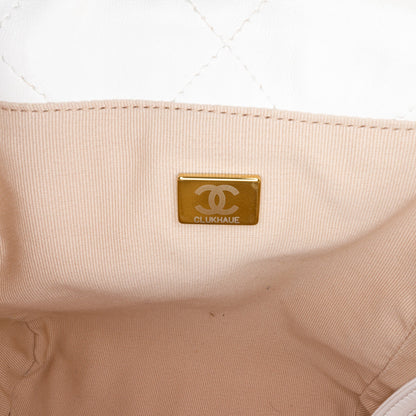 Chanel Sac Quilted Lambskin Chain Around Bucket Bag